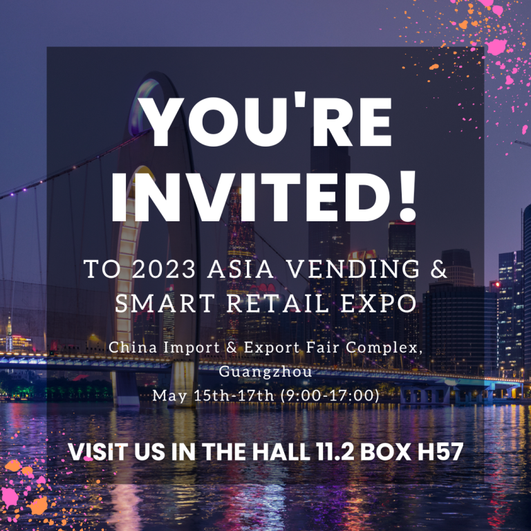 En este momento estás viendo We invite you to visit the 2023 ASIA VENDING & SMART RETAIL EXPO!